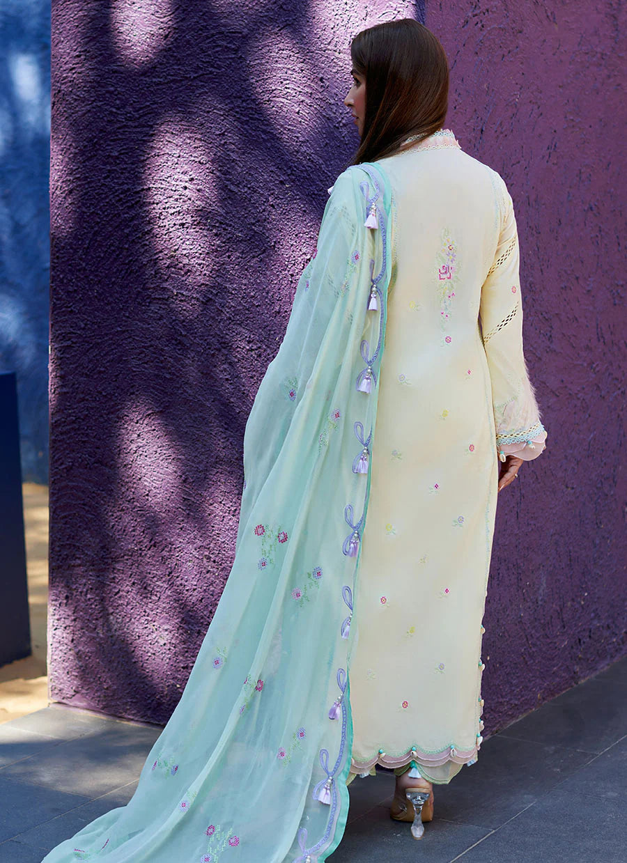 Suay Luxury Unstitched'24 by Farah Talib Aziz - Vaia Yellow