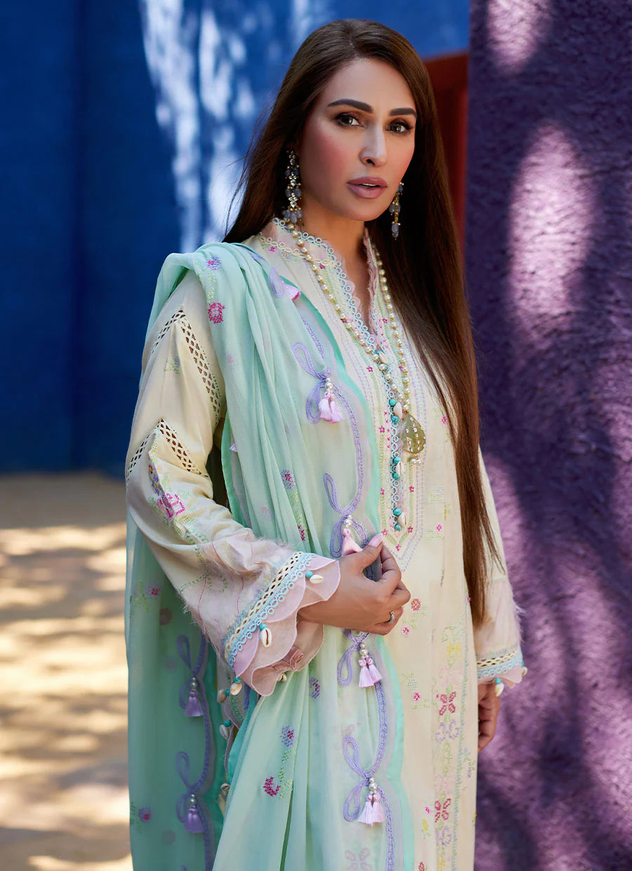 Suay Luxury Unstitched'24 by Farah Talib Aziz - Vaia Yellow