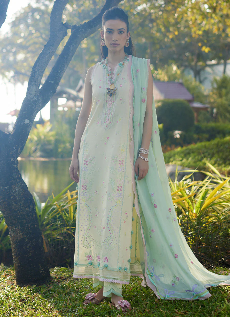 Suay Luxury Unstitched'24 by Farah Talib Aziz - Vaia Yellow