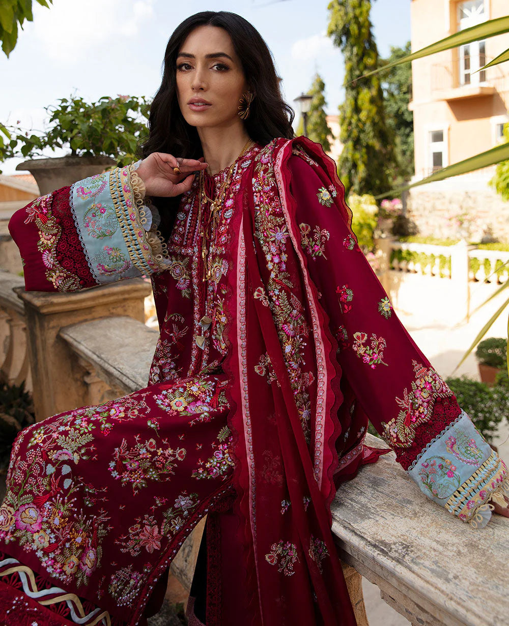 Eid Luxury Lawn'24 by Republic Womenswear - Rouge (D8-A)