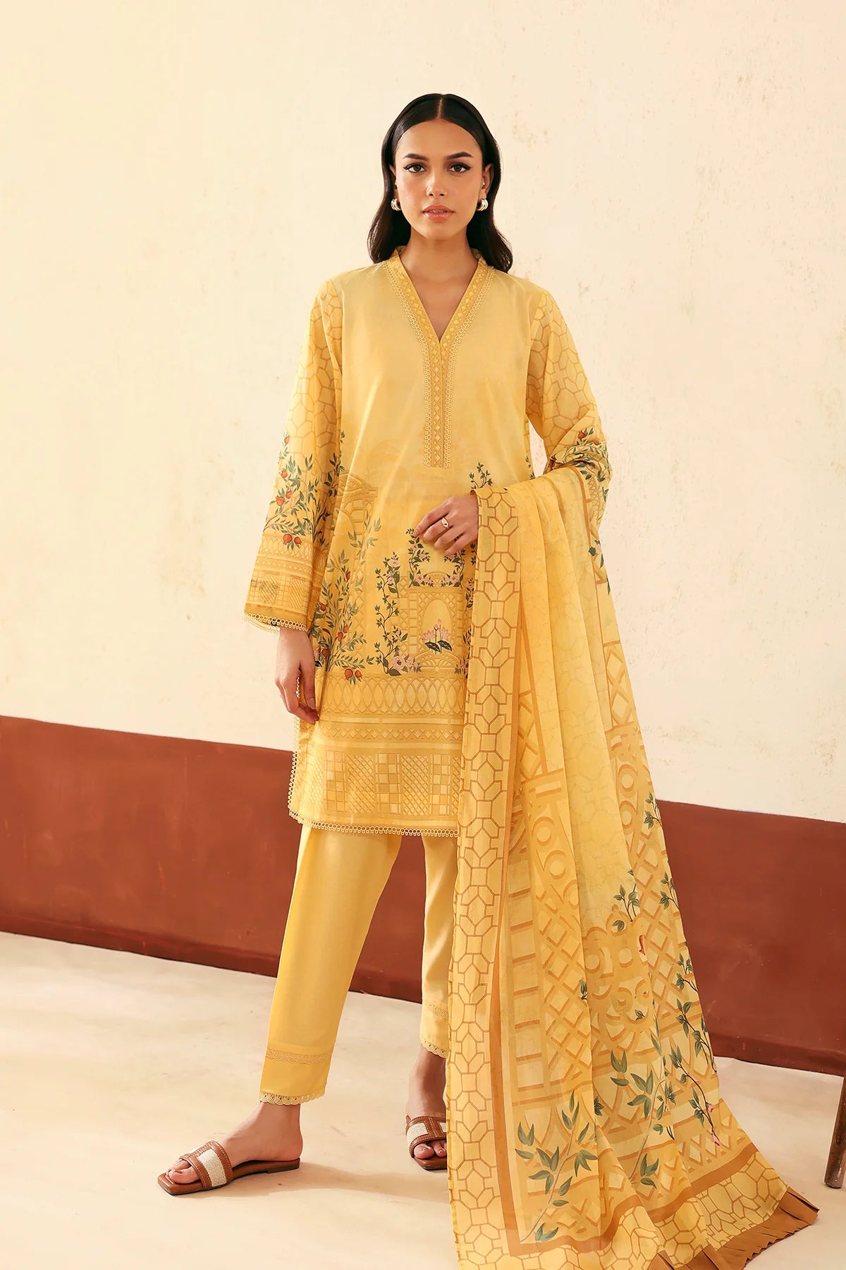 Selene SS'25 by Sahar - Golden Trellis