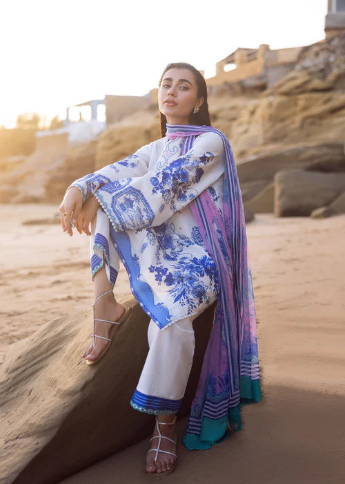 Siraa Lawn 2025 Vol 2 - Blue Pottery