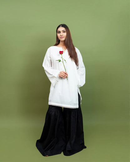 Binaf - Bottoms - Black Gharara - B4