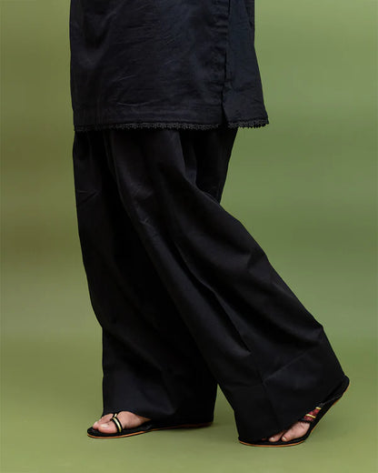 Binaf - Bottoms - Black Shalwar - B1