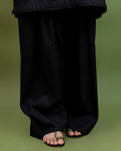 Binaf - Bottoms - Black Shalwar - B1