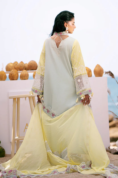 Dastan Luxury Lawn'25 by AJR - AZURE