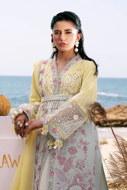Dastan Luxury Lawn'25 by AJR - AZURE