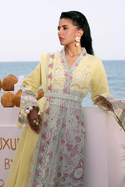 Dastan Luxury Lawn'25 by AJR - AZURE