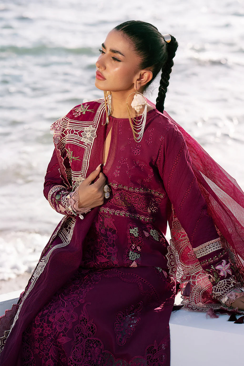 Dastan Luxury Lawn'25 by AJR - CHERRY WINE