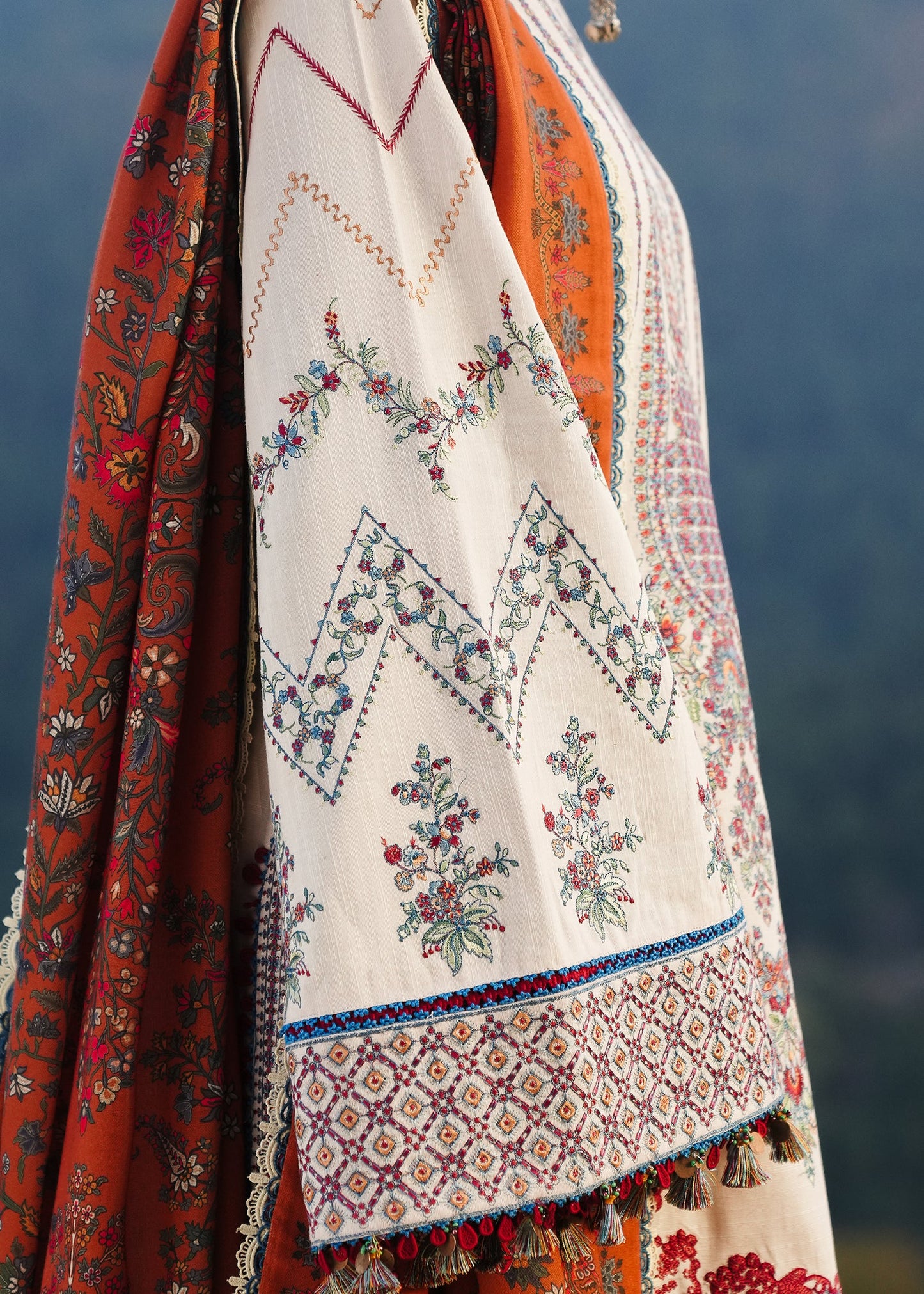 Winter Shawl'24 by Hussain Rehar - Almas