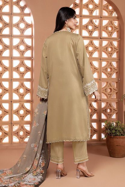 Khaadi  3pc - BCA240402 BEIGE