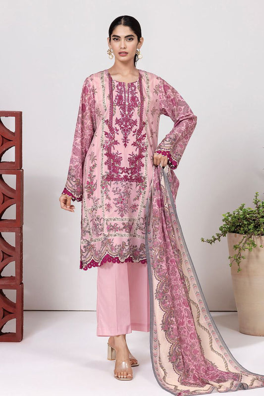 Khaadi  3pc - BSL240418 Pink