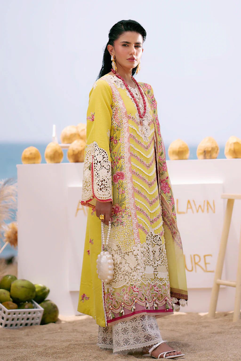 Dastan Luxury Lawn'25 by AJR - SUNSET