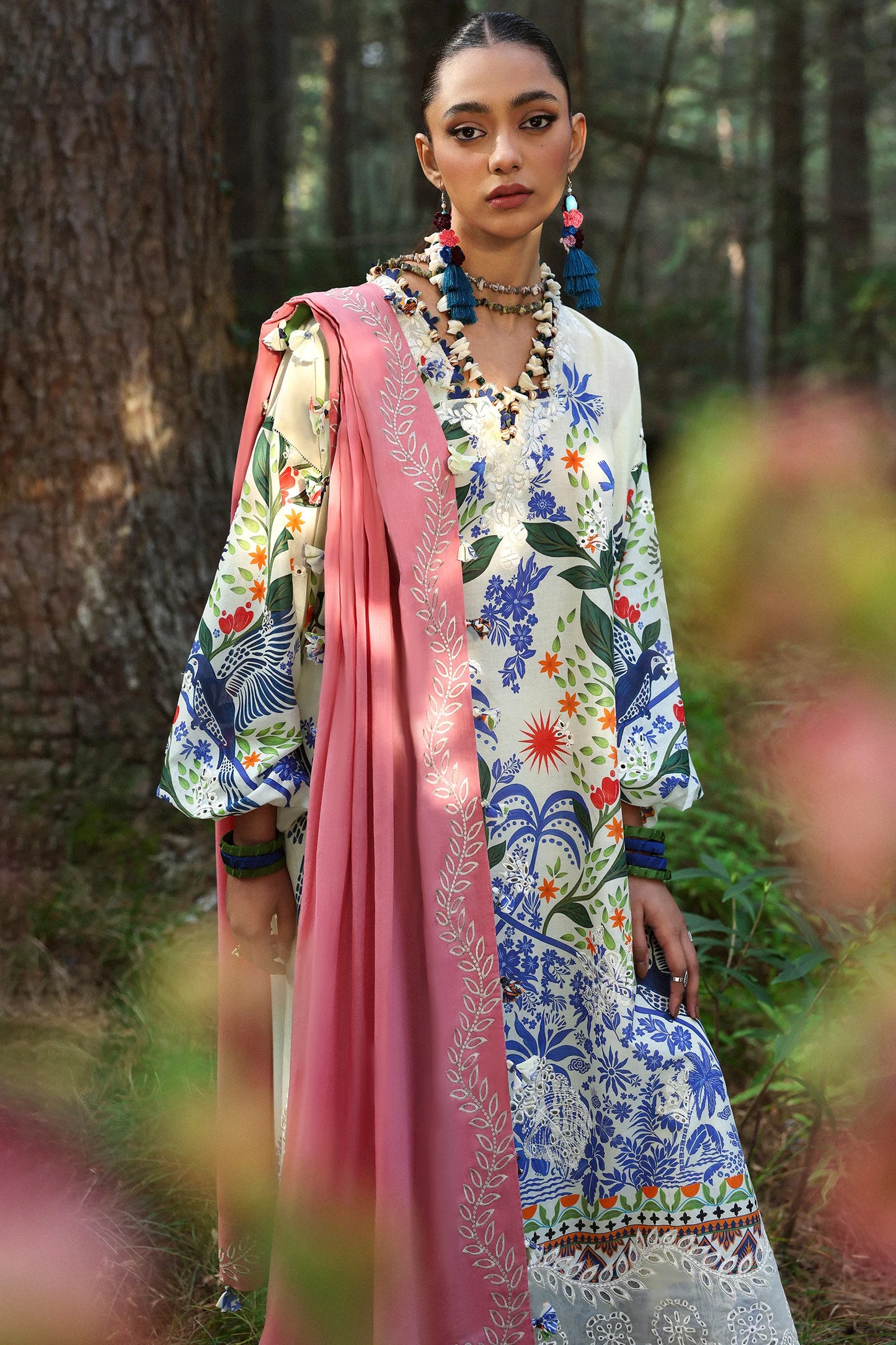 Zaha - Neelum Lawn'25 - WHITE SOLANA (ZL25-03 B)