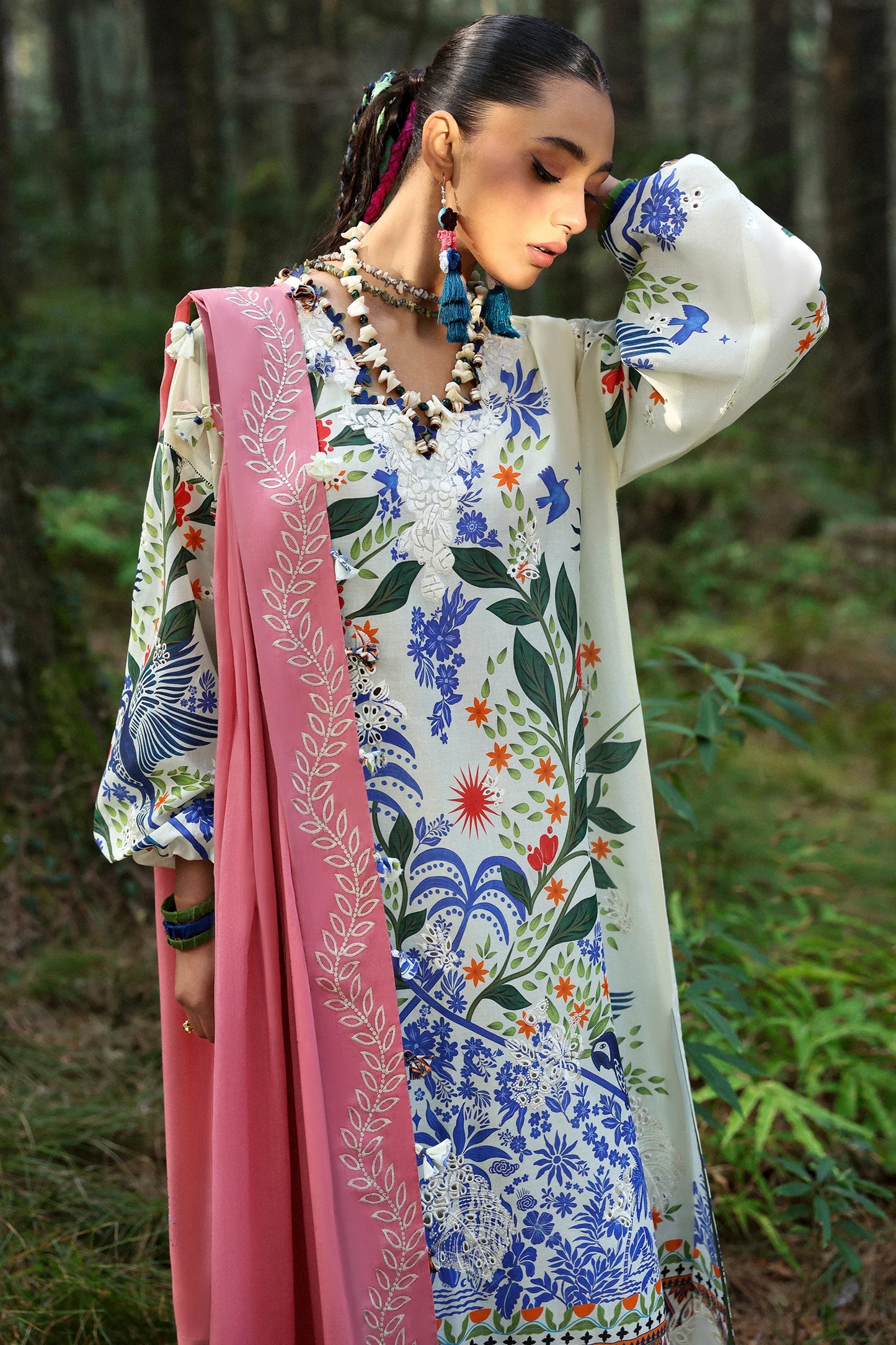 Zaha - Neelum Lawn'25 - WHITE SOLANA (ZL25-03 B)