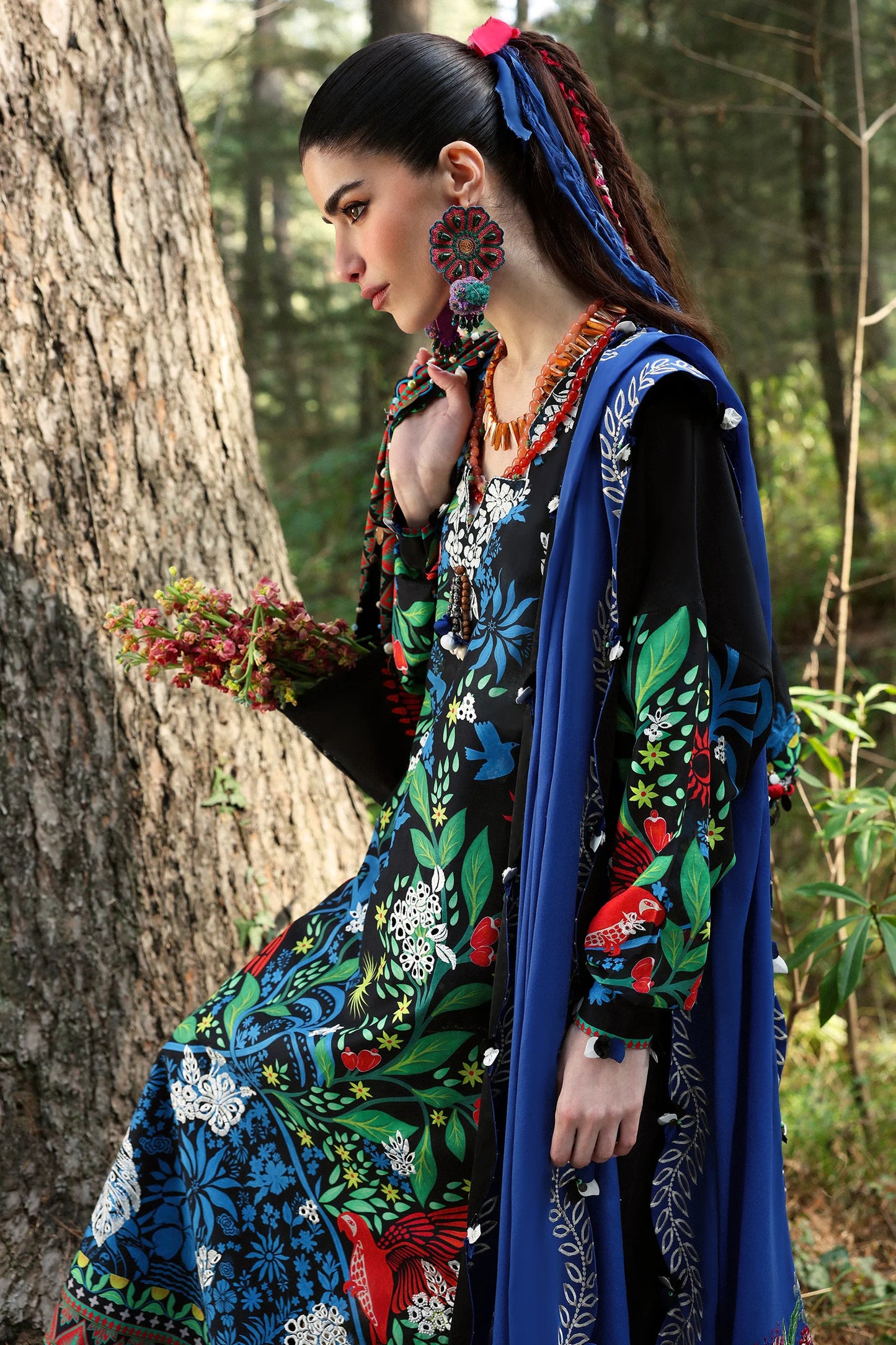 Zaha - Neelum Lawn'25 - BLACK SOLANA (ZL25-03 A)