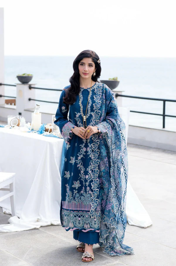 Aabyaan - Saagar Luxury Festive Lawn '25 - AZURA (AS-03)