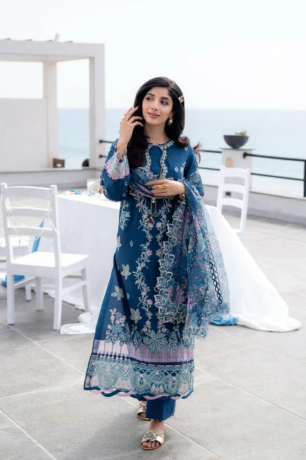 Aabyaan - Saagar Luxury Festive Lawn '25 - AZURA (AS-03)