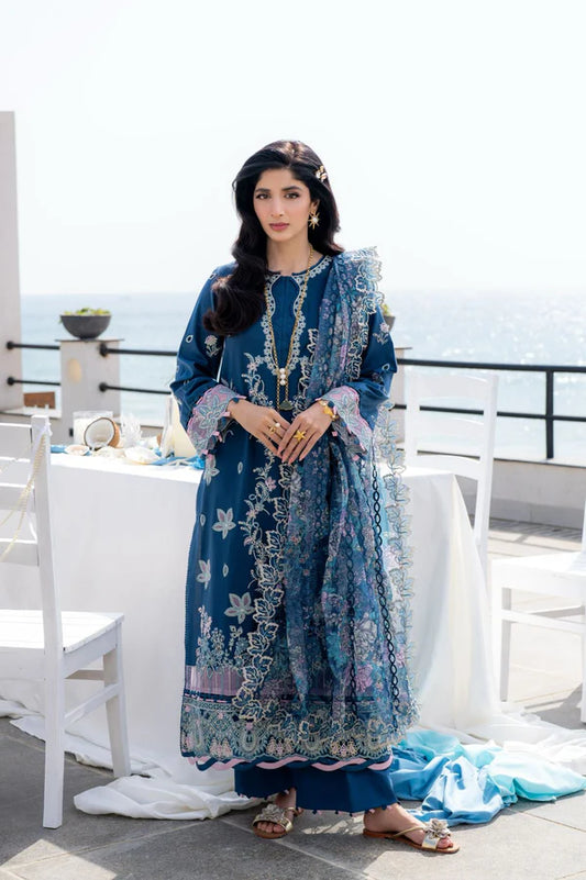 Aabyaan - Saagar Luxury Festive Lawn '25 - AZURA (AS-03)