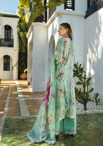 Signature Embroidered Lawn 2025 - ETS-03A TURQUOISE