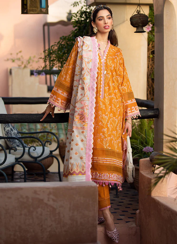 Farah Talib Aziz Lawn 2023 - Menara Mustard (RESTOCKED)