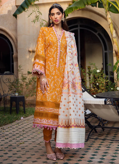 Farah Talib Aziz Lawn 2023 - Menara Mustard (RESTOCKED)