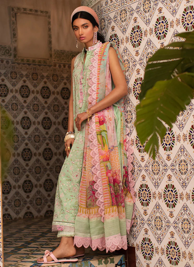 Farah Talib Aziz Lawn 2023 - Mint Debbagh (RESTOCKED)