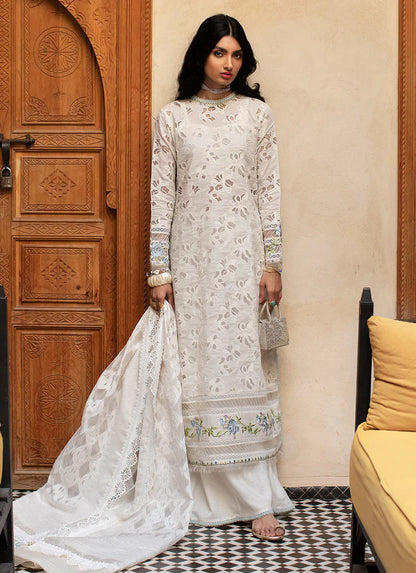 Farah Talib Aziz Lawn 2023 - Ourika Ivory (RESTOCKED)