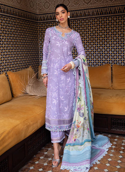 Farah Talib Aziz Lawn 2023 - Zat Lavender (RESTOCKED)