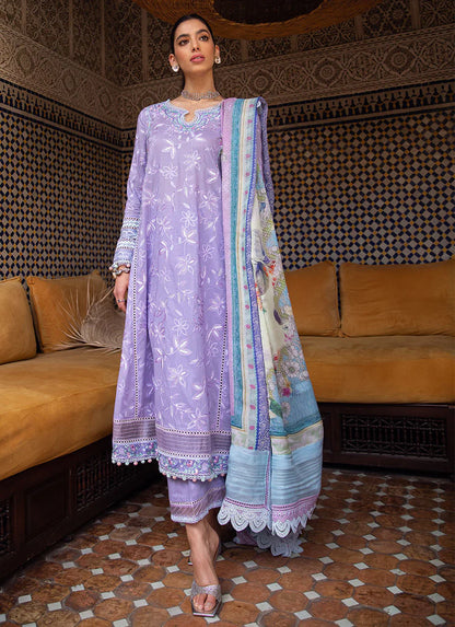 Farah Talib Aziz Lawn 2023 - Zat Lavender (RESTOCKED)