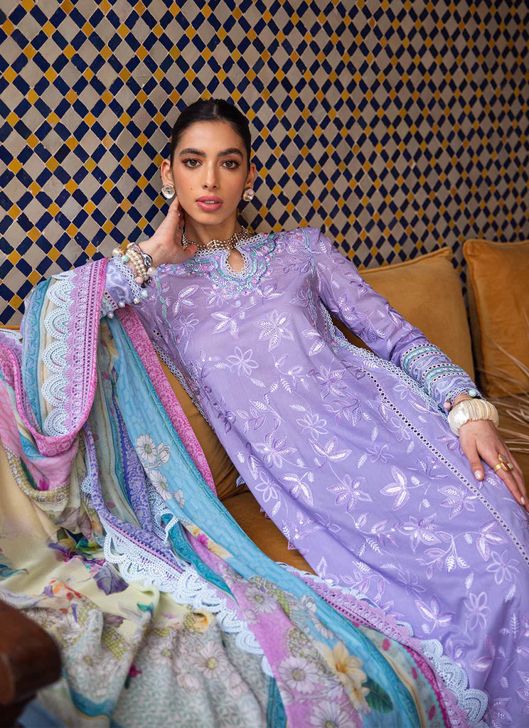 Farah Talib Aziz Lawn 2023 - Zat Lavender (RESTOCKED)