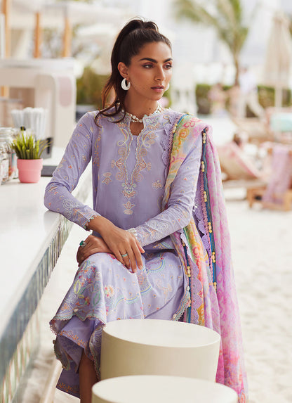 W E S - Luxury Unstitched 2025 by Farah talib Aziz - Liliana Lavender