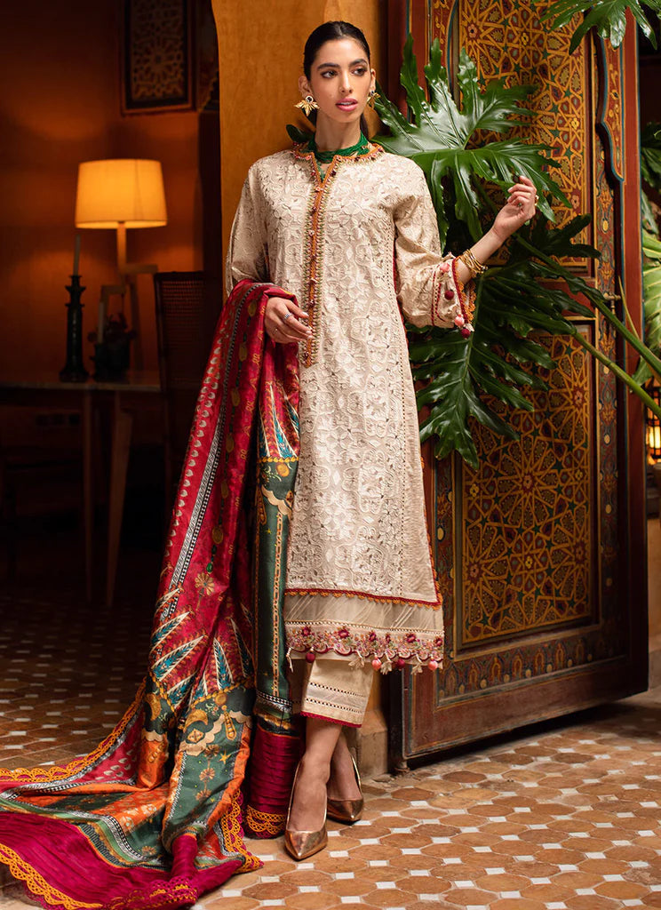 Farah Talib Aziz Lawn 2023 - Kasbah Sand (RESTOCKED)