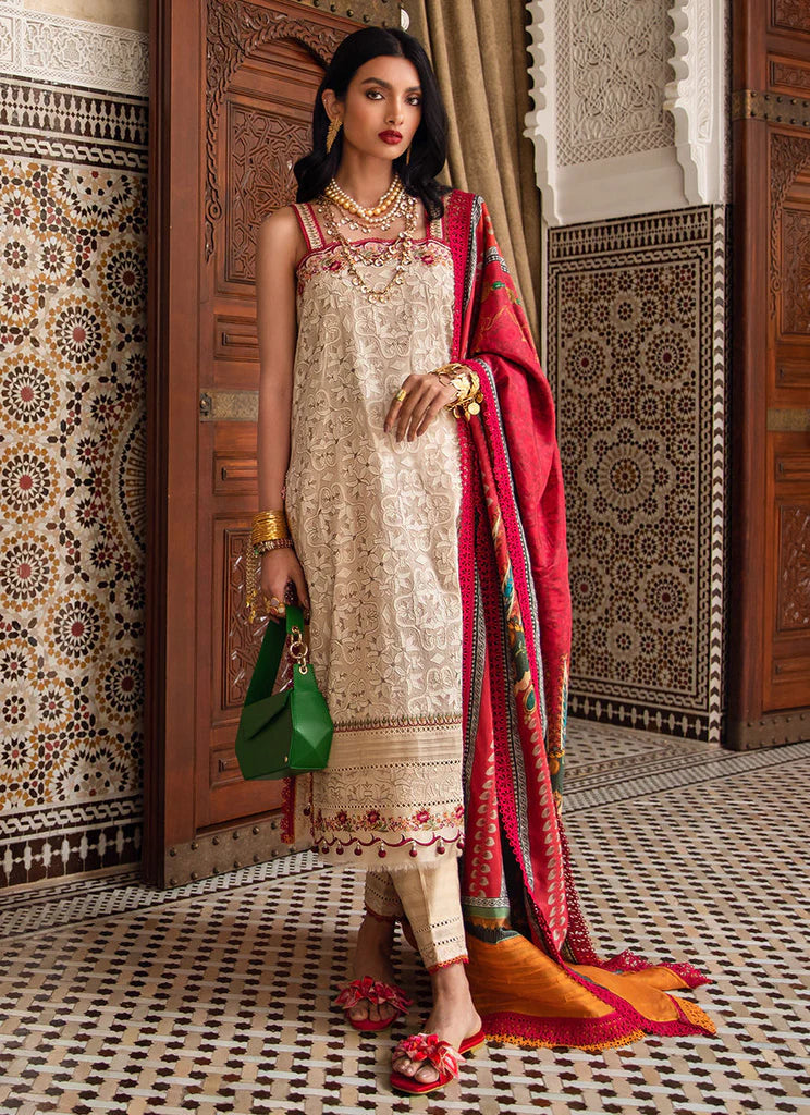 Farah Talib Aziz Lawn 2023 - Kasbah Sand (RESTOCKED)