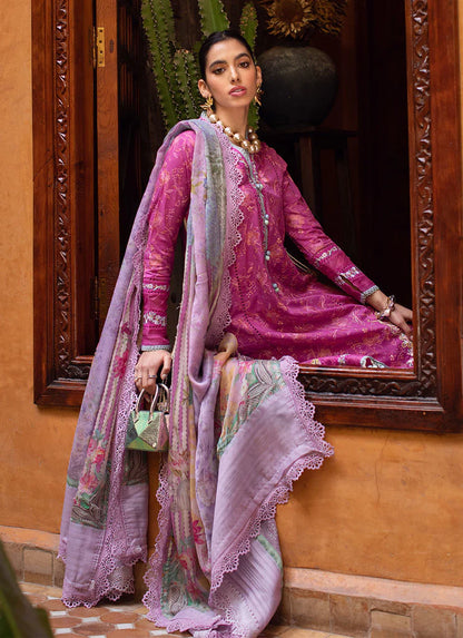 Farah Talib Aziz Lawn 2023 - Marrakech Magenta (RESTOCKED)