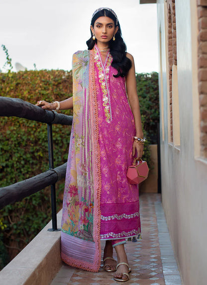 Farah Talib Aziz Lawn 2023 - Marrakech Magenta (RESTOCKED)