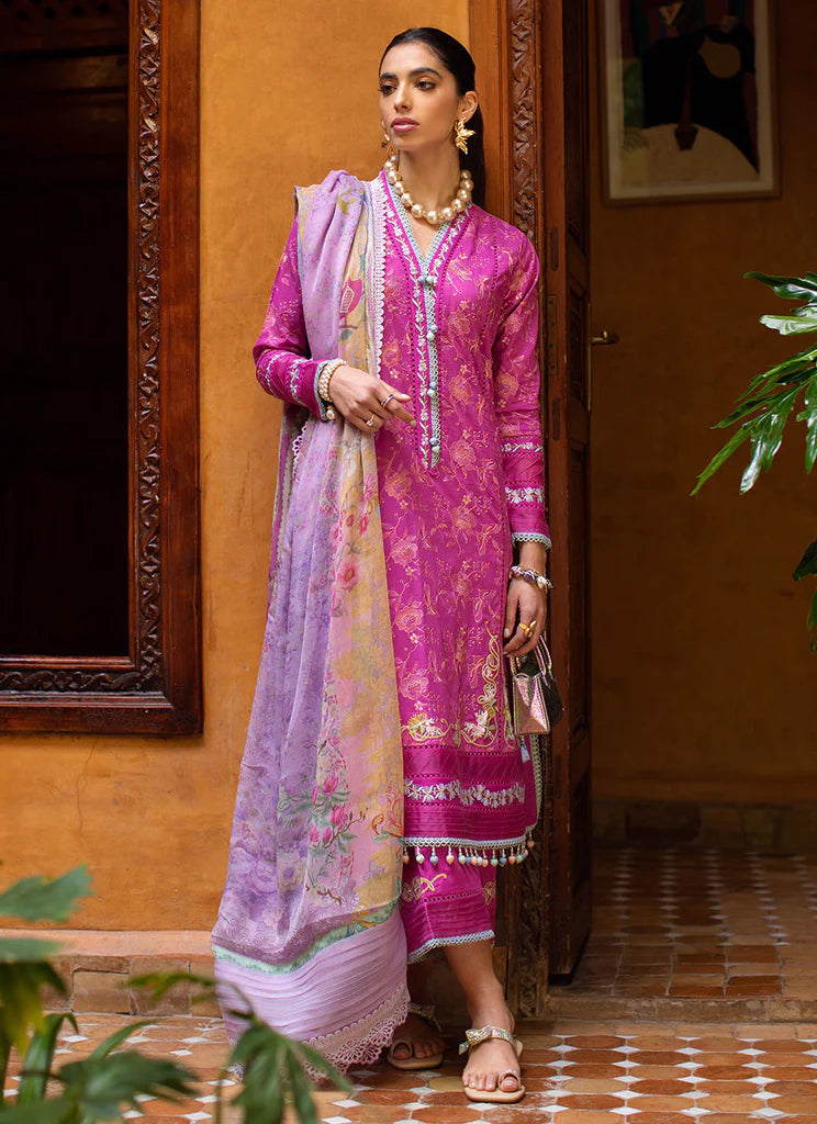 Farah Talib Aziz Lawn 2023 - Marrakech Magenta (RESTOCKED)