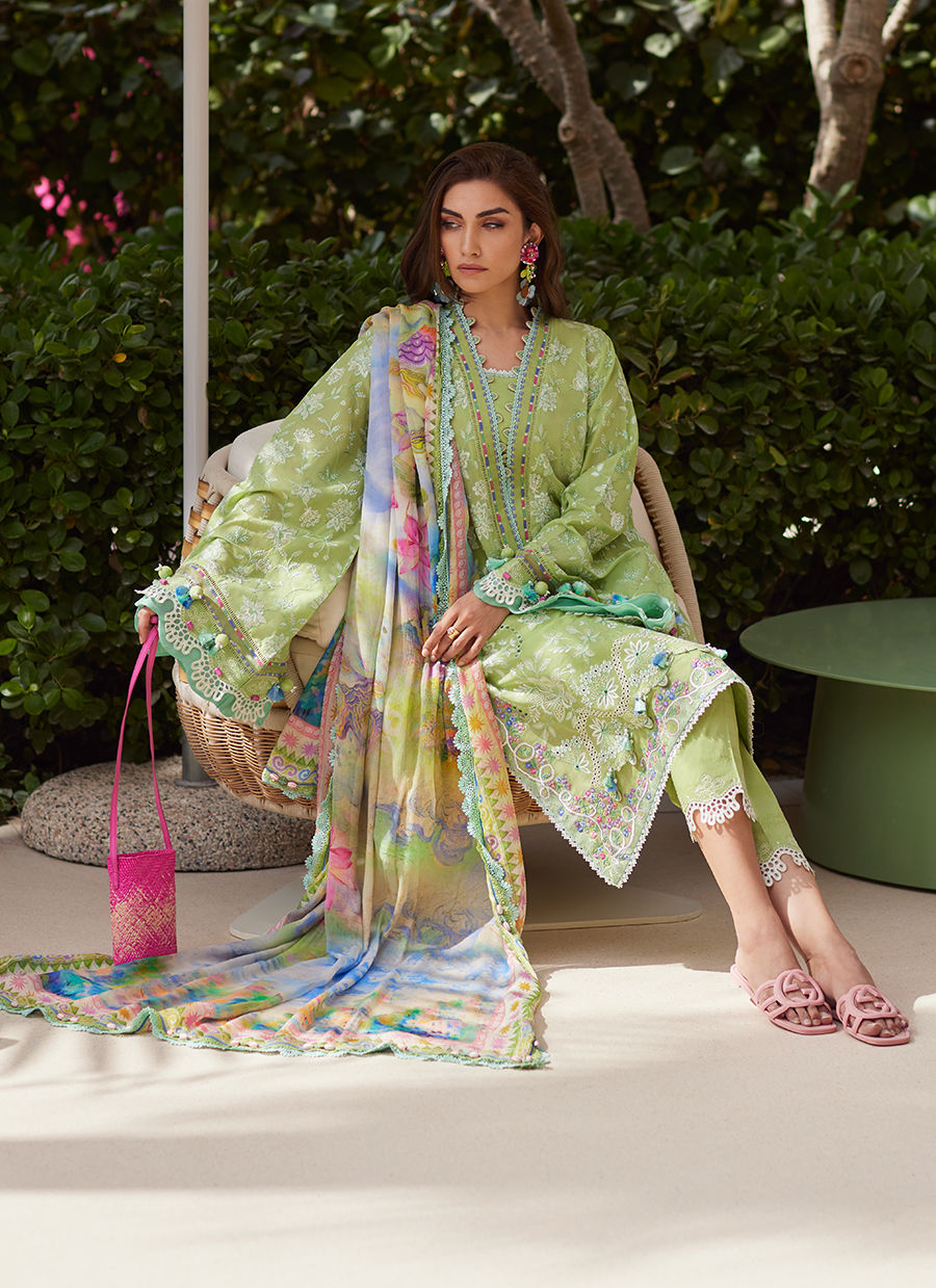 W E S - Luxury Unstitched 2025 by Farah talib Aziz - Kiara Kiwi