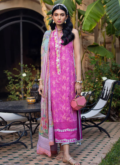 Farah Talib Aziz Lawn 2023 - Marrakech Magenta (RESTOCKED)