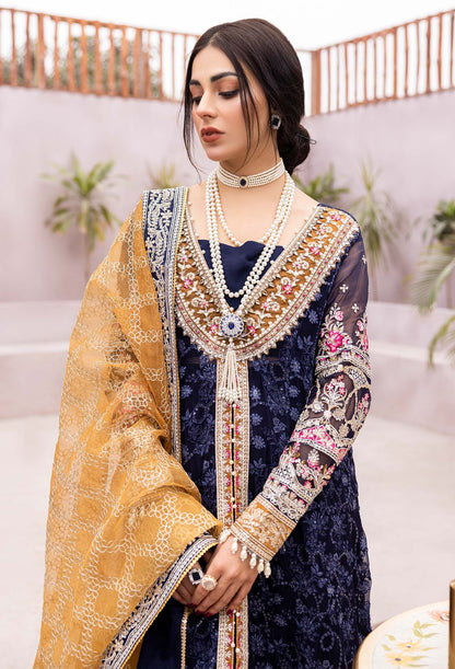 Adan's Libas - Luxury Embroidered Chiffon'24- Shehnai