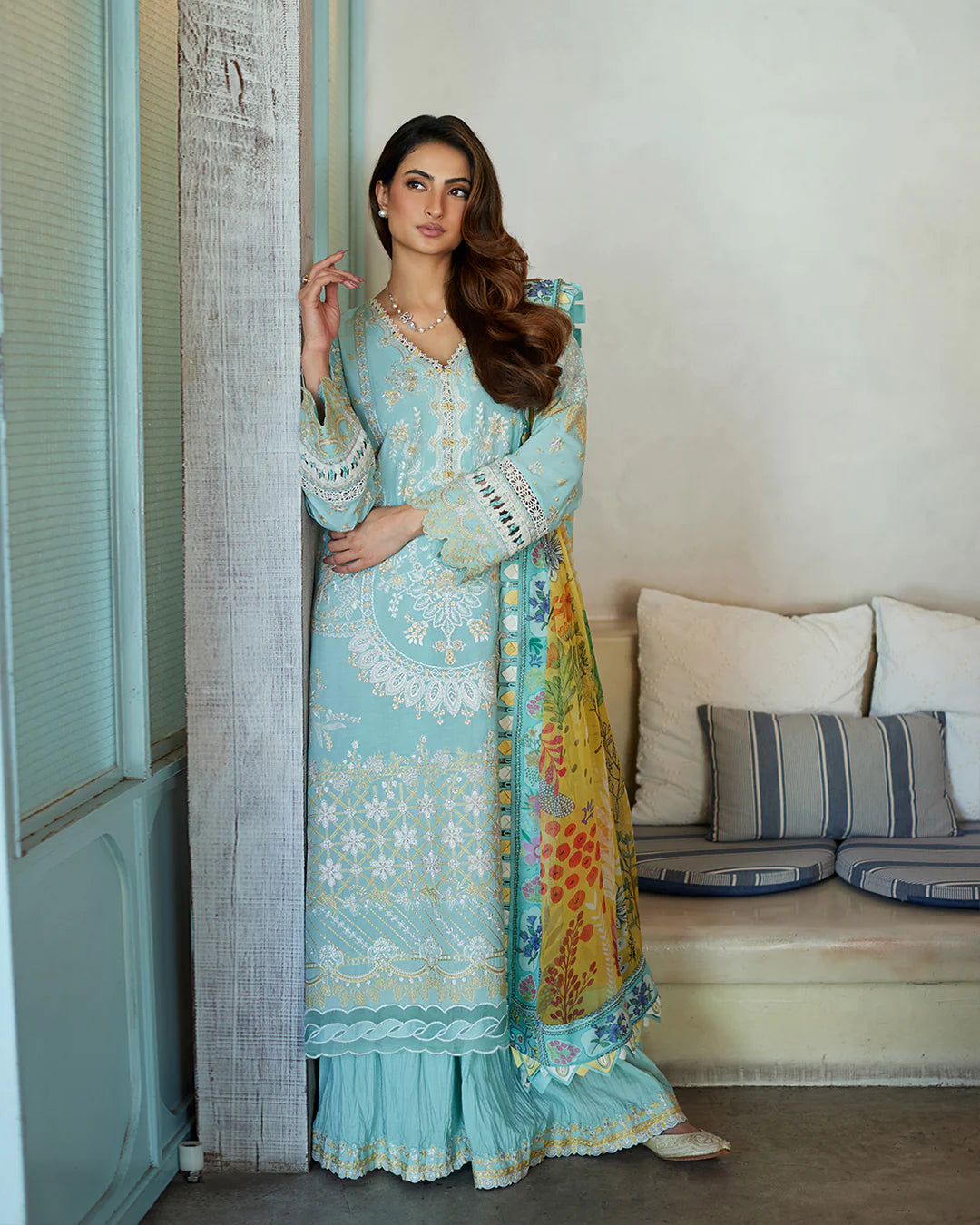 Luxury Lawn 2024 by Faiza Saqlain - Galina