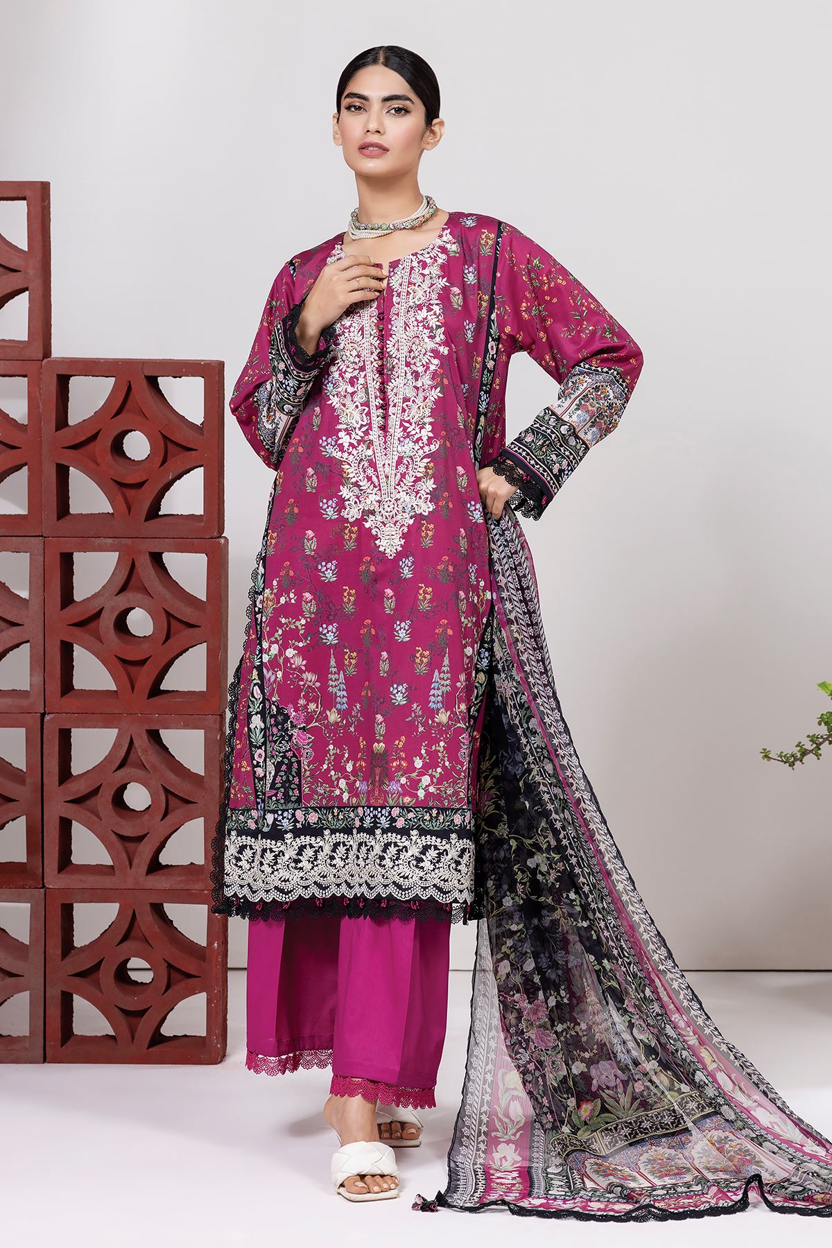 Khaadi  3pc - BDO240439 Pink