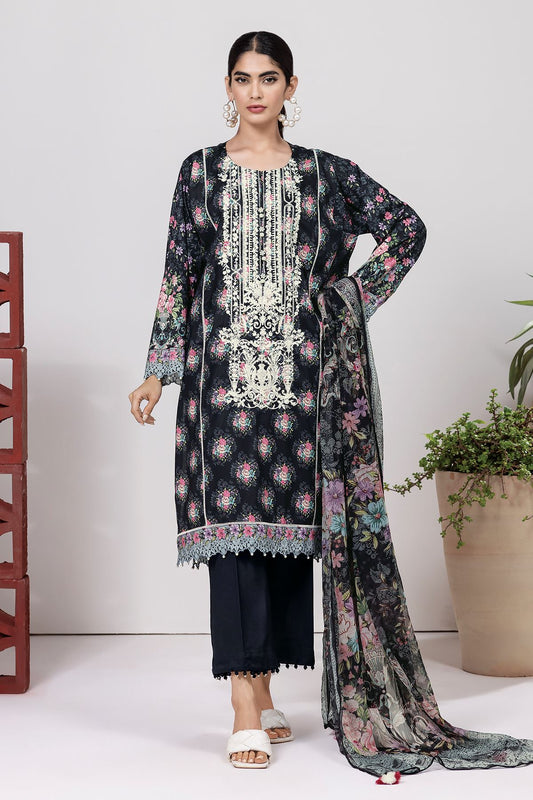 Khaadi  3pc - BDO240438 Black