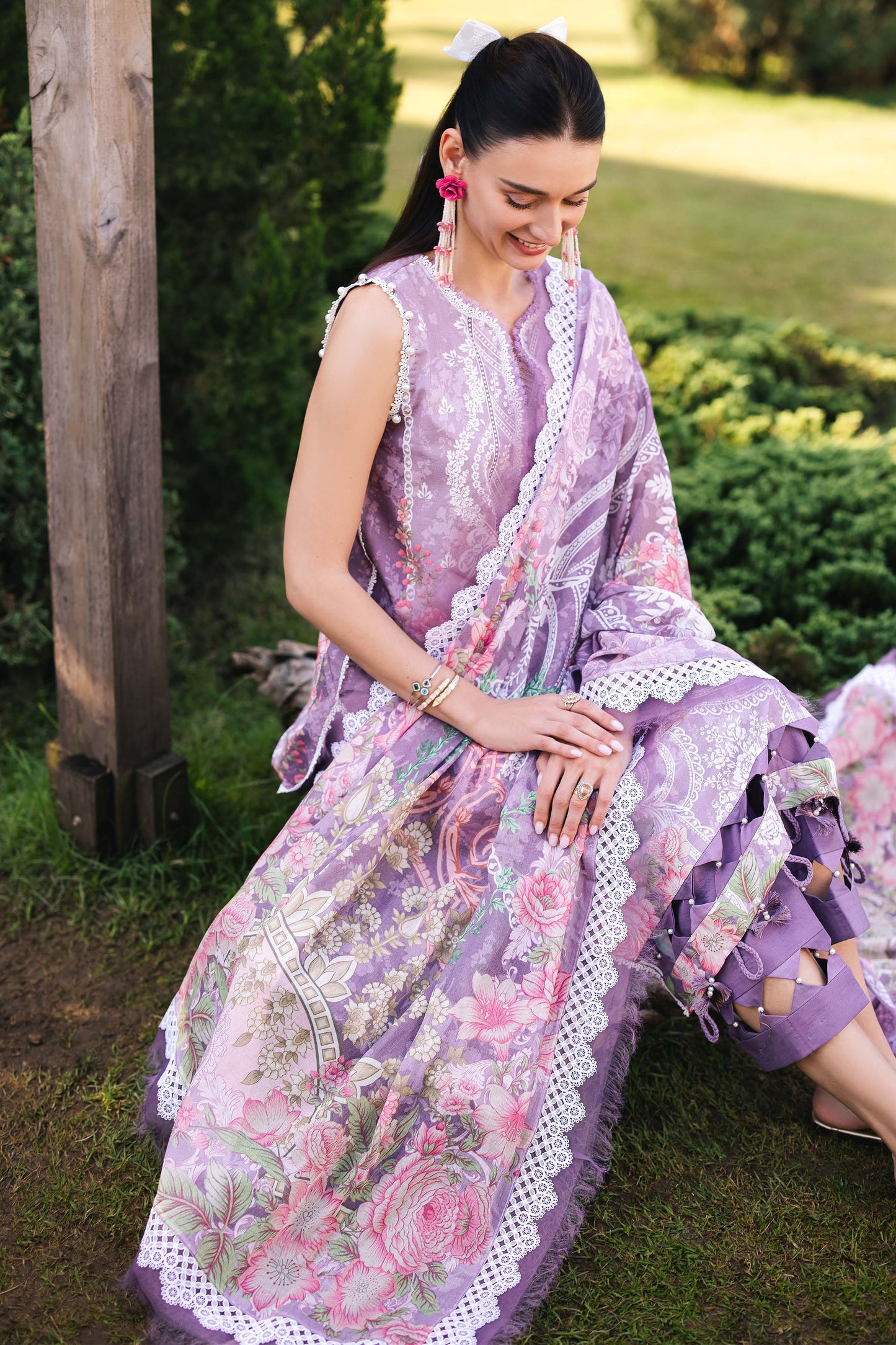 Jade - Urbane digital lawn prints 2025 - MAUVE