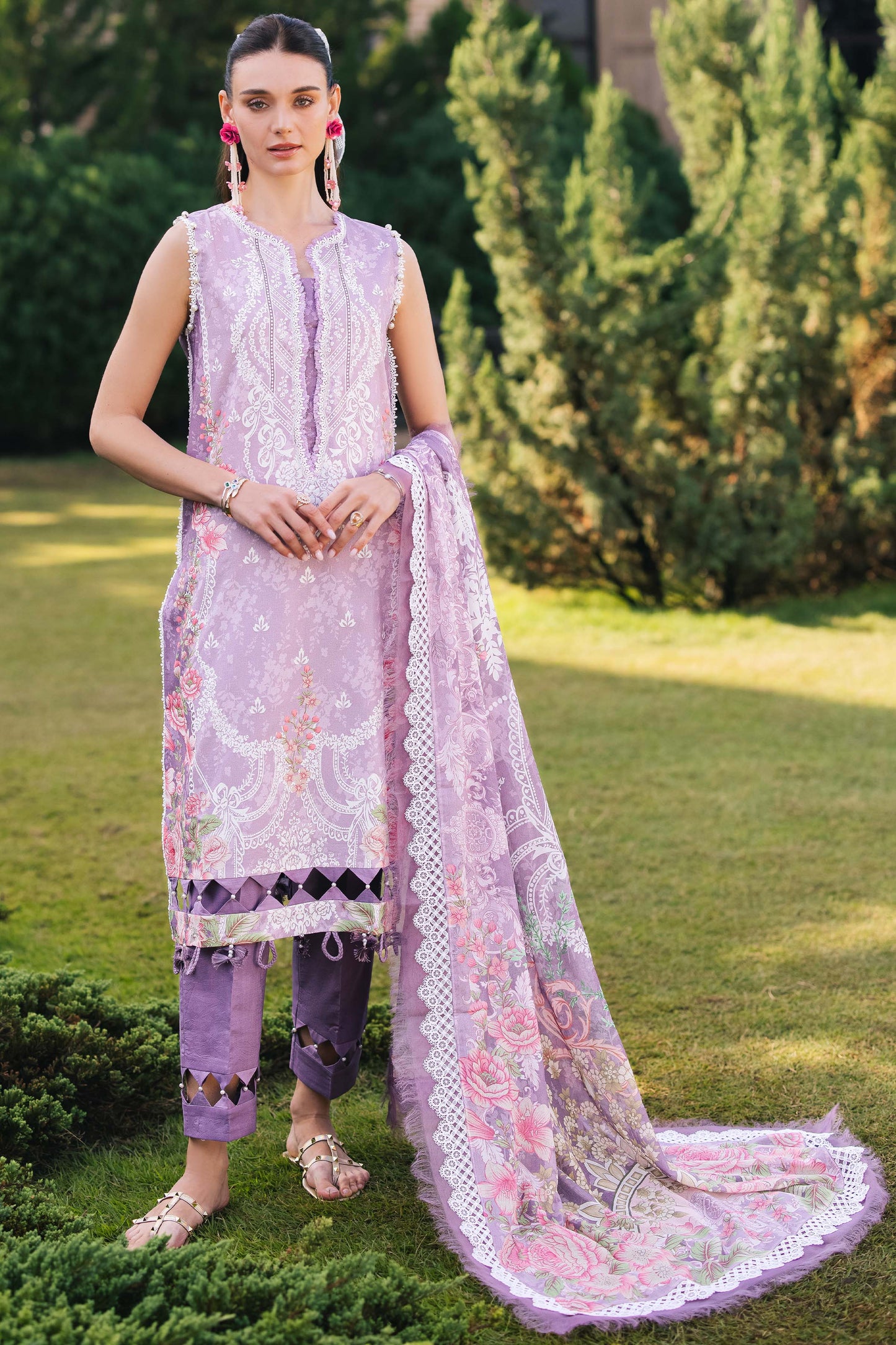 Jade - Urbane digital lawn prints 2025 - MAUVE