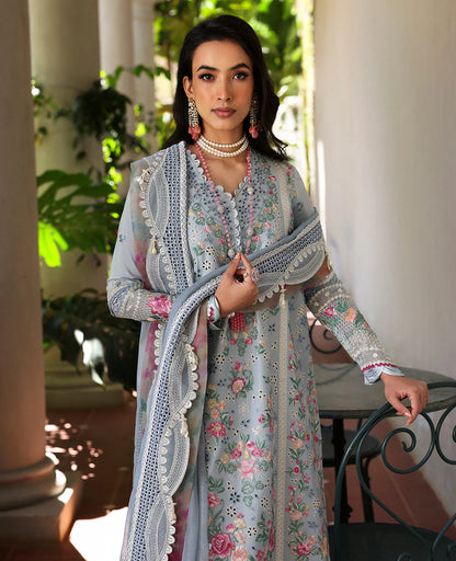 Republic womenswear - Kalani eid luxury lawn'25 - D7-B - Hoor