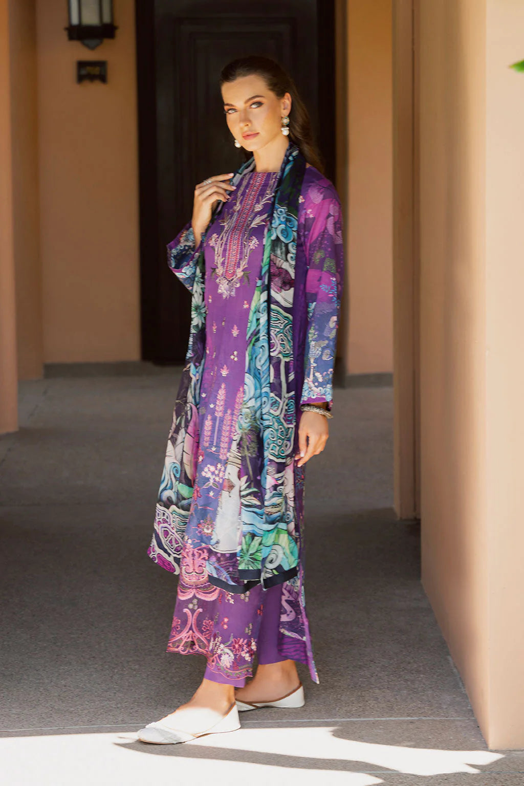 Ramsha Ghazal Luxury lawn Vol-3 - G-305