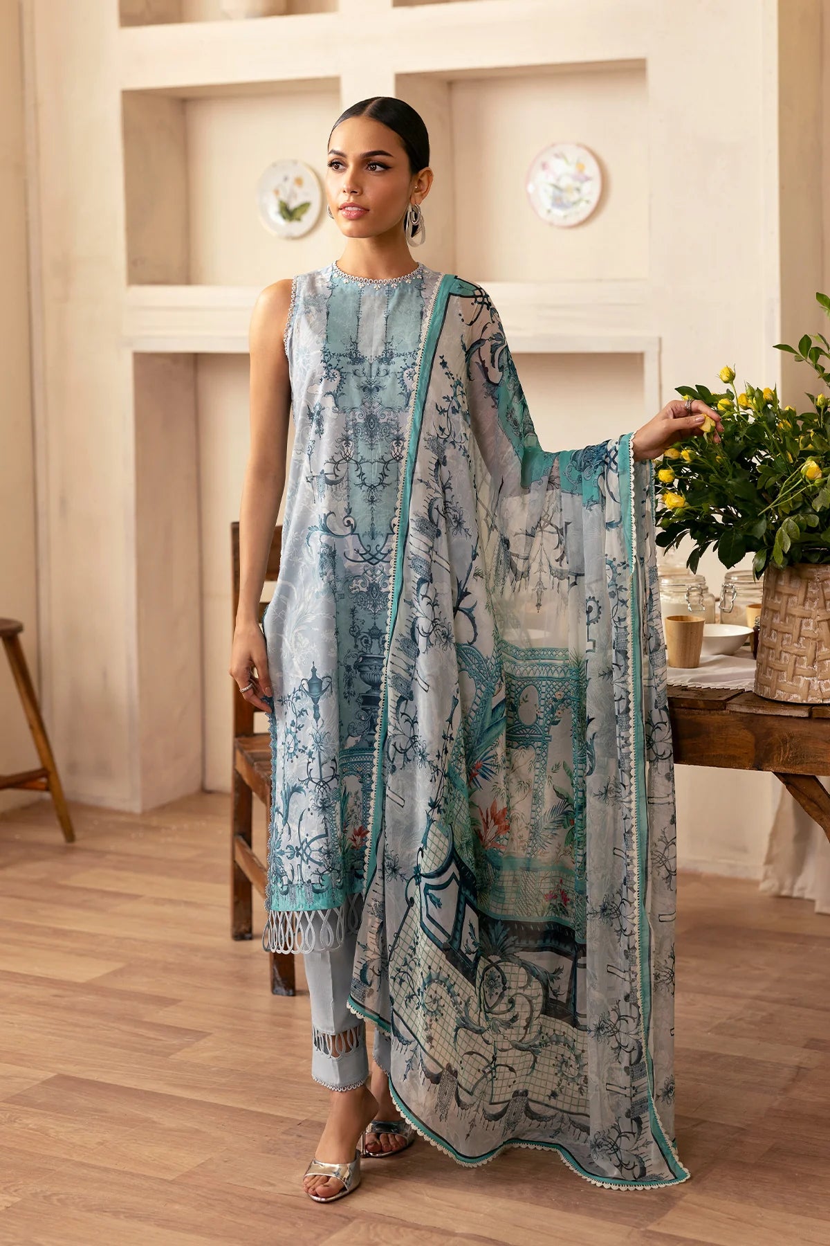 Selene SS'25 by Sahar - Silver Mist