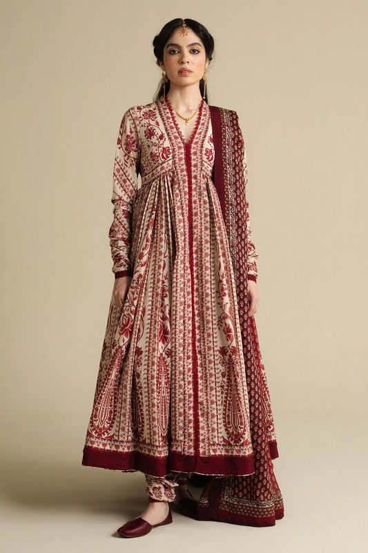 Zara Shahjahan Anarkali 2025 - Kashmiri-D1